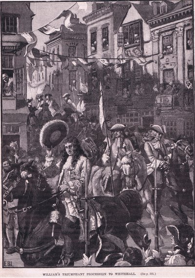 Procession triomphale de Williams à Whitehall AD 1697 - Walter Stanley Paget